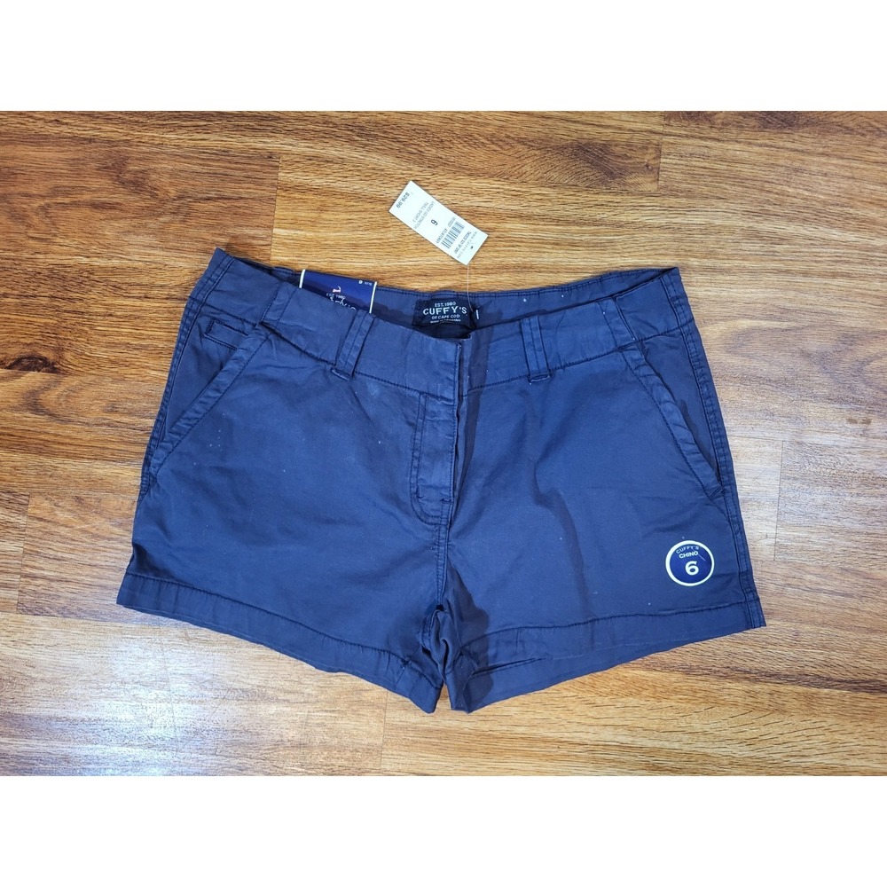 NWT Cuffy's Navy Blue Size 6 Chino Shorts